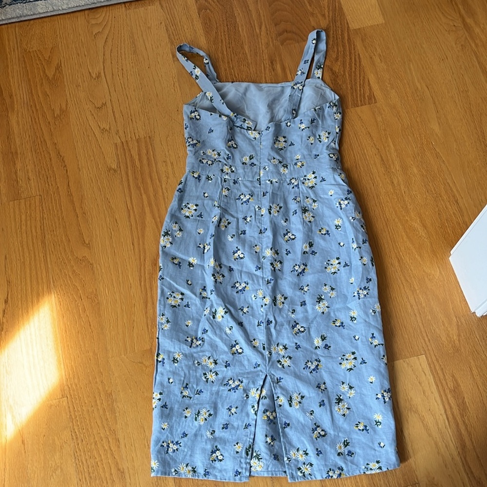 Reformation Blue Floral Dress - Picture 3 of 8